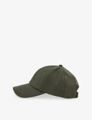 REISS Caleb Brand-Embroidered Stretch-Woven Cap detail 3