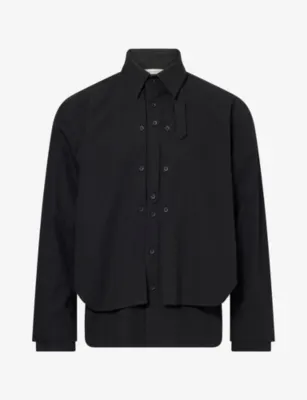 CRAIG GREEN Layered Detachable-Panel Cotton Shirt in BLACK – Mens | Shirts | Casual Shirts | Long-sleeved