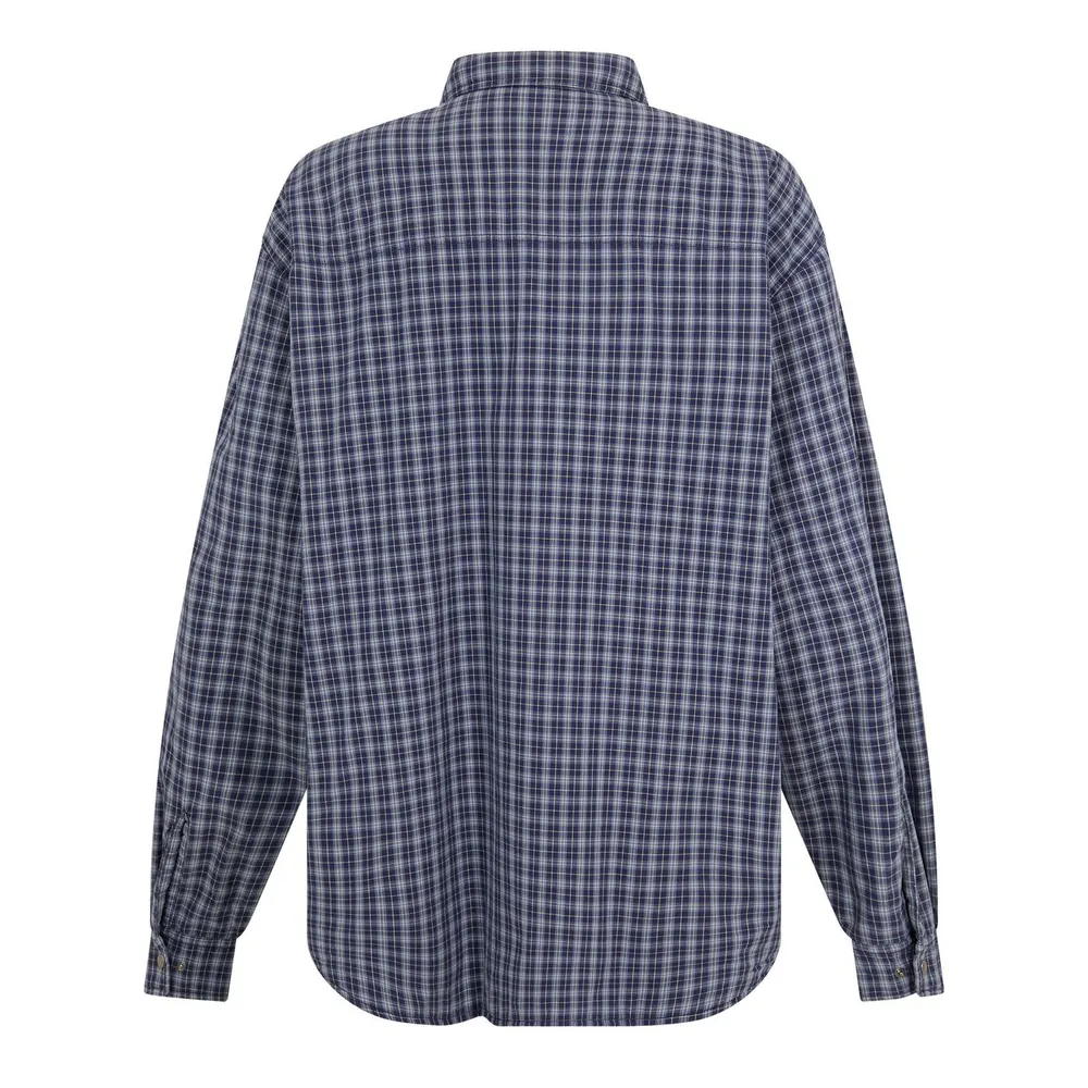 Maison Margiela MMM Check Rev Jkt Sn61 in Blue/Grey, additional product view 2