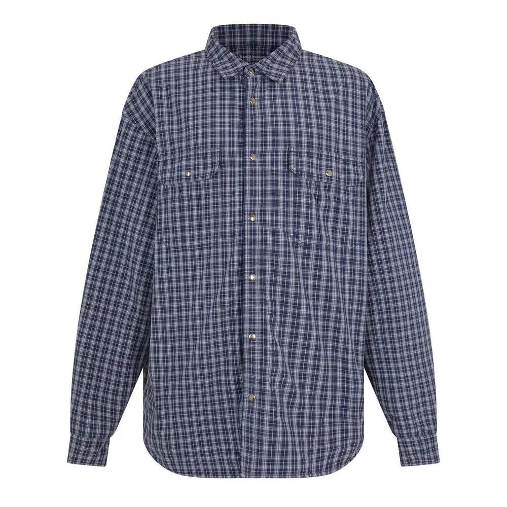 Maison Margiela MMM Check Rev Jkt Sn61 in Blue/Grey – Clothing