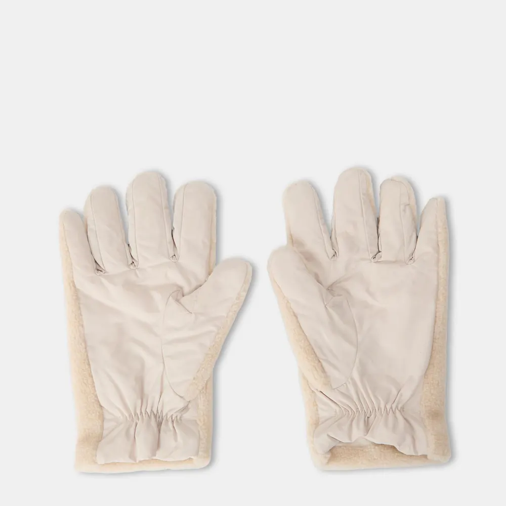 Moncler Men's Ted Fleece Gloves detail 2