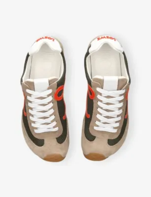 LOEWE Ballet Runner 2.0 Suede Trainers - EUR 42 / 8 UK MEN in KHAKI, additional product view 2