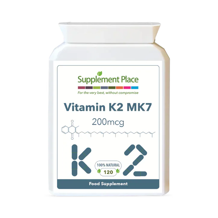 Supplement Place Vitamin K2 MK7 200mcg | 120 Capsules