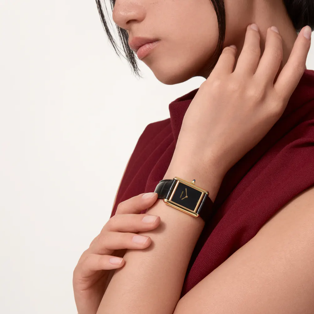 Cartier Tank Louis Cartier Watch, Large Model, Manufacture Mechanical Movement With Manual Winding, Case In Yellow Gold detail 2