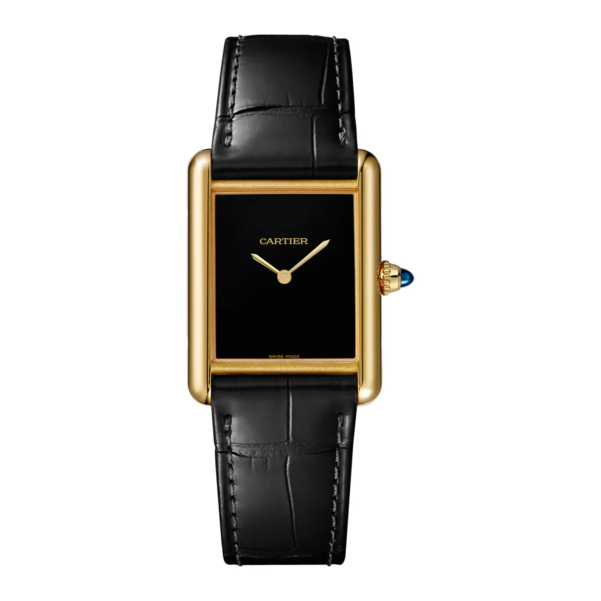 Cartier Tank Louis Cartier Watch, Large Model, Manufacture Mechanical Movement With Manual Winding, Case In Yellow Gold
