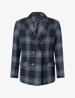 LABRUM LONDON Harris Double-Breasted Tweed Blazer in BLUE – Mens | Blazers | Formal blazers