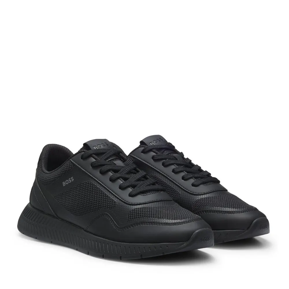 Boss Men's Trainers in Black 005, additional product view 2