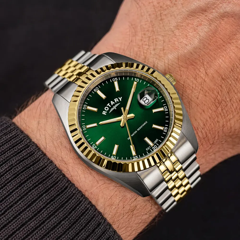 Rotary Inspiration 41mm Green Mens Watch in Green, additional product view 2