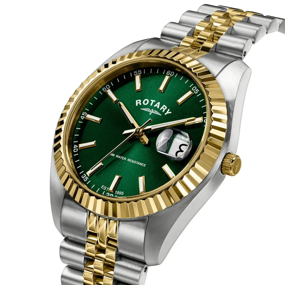 Rotary Inspiration 41mm Green Mens Watch in Green, additional product view 3