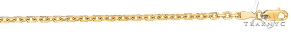 JALGAS - ROYAL CHAIN GROUP 14K Yellow Gold Diamond Cut Cable Link Chain 3.1mm 38235 in 18 Inches – Chain