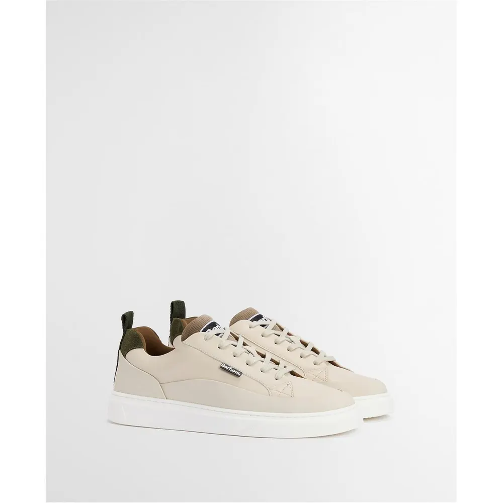 Barbour Mens Stannington Trainers in BE34 Light /Olv, additional product view 2