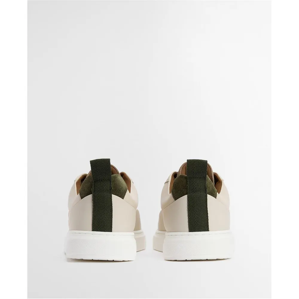 Barbour Mens Stannington Trainers in BE34 Light /Olv, additional product view 3