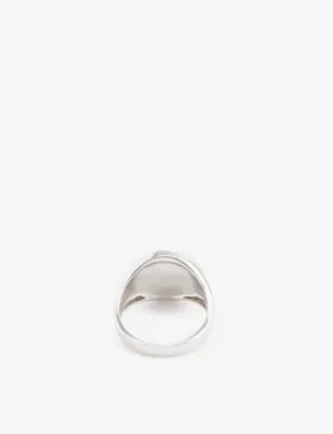 SERGE DENIMES Compass sterling-silver signet ring - S detail 3