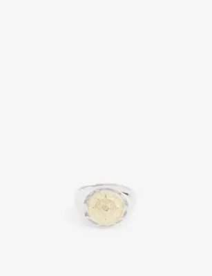 SERGE DENIMES Compass sterling-silver signet ring - S