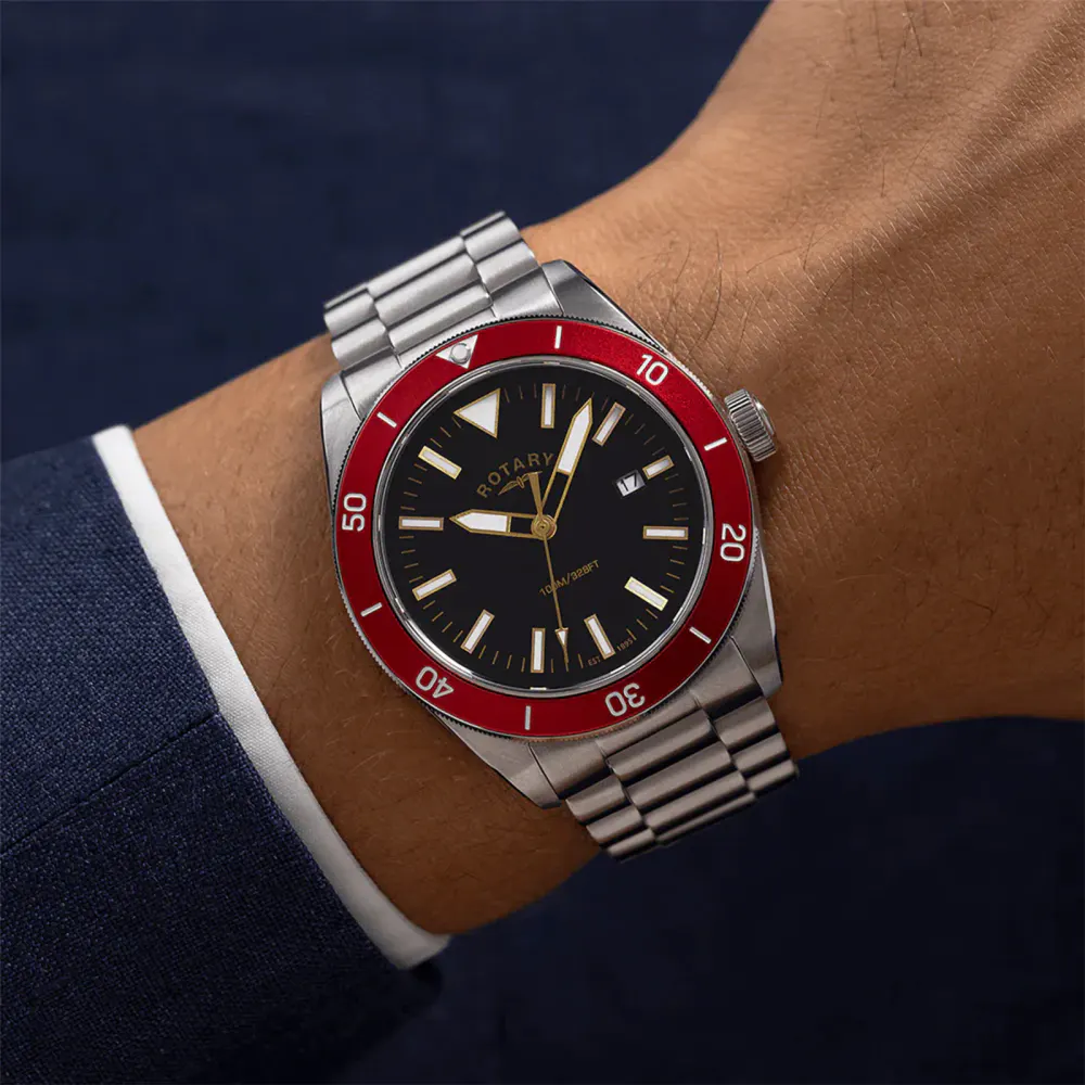 Rotary Apex100 41mm Mens Watch Black in Black, additional product view 2