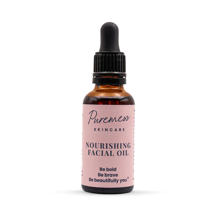 Puremess Skincare Nourishing Facial Oil 30ml - Frankincense & Rose