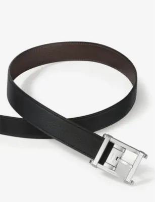 CARTIER Tank Chinoise reversible leather belt detail 3