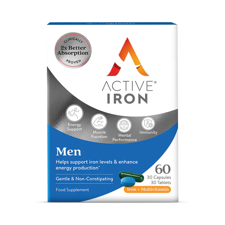Active Iron for Men 30 Capsules + 30 Tablets