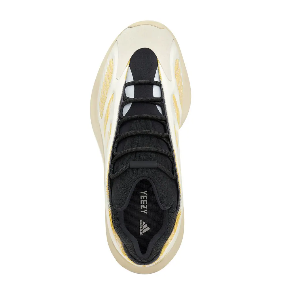 Yeezy Men's 700 V3 Safflower RPU Cage Glow in Dark Sneakers in Safflower, additional product view 3