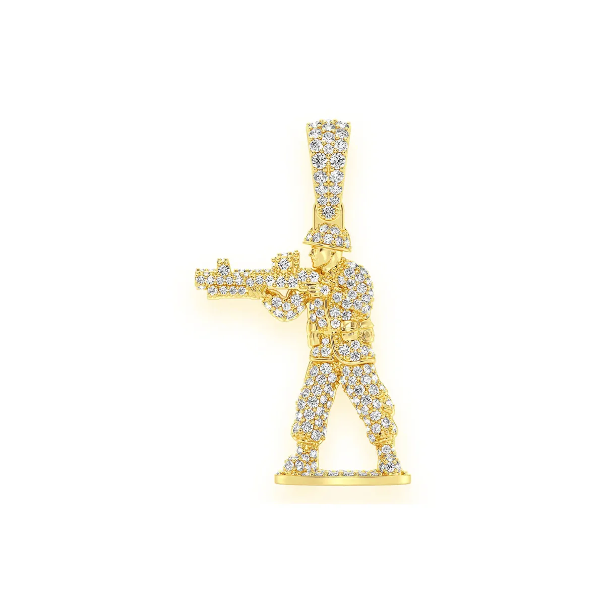 For Him Toy Soldier Diamond Pendant in 1.00ctw / Rose Gold / Lab Grown Diamond – Pendant