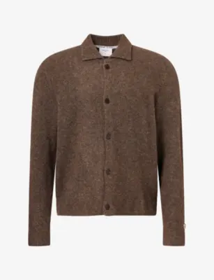 PERCIVAL Archive Ribbed-Trim Wool-Blend Cardigan