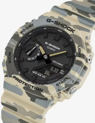 G-SHOCK 2100 Series Camouflage Origami Pattern Watch in Taupe/green, additional product view 3