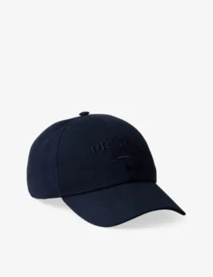 PRADA Logo-embroidered adjustable woven baseball cap - L
