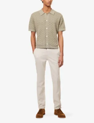PAIGE Fraser Tapered-Leg Stretch-Woven Trousers detail 2