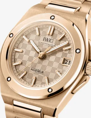 IWC Ingenieur 18ct Rose-Gold Automatic Watch 35mm in GOLD, additional product view 2