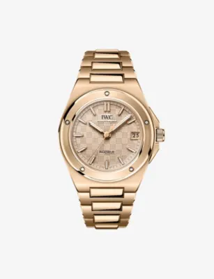 IWC Ingenieur 18ct Rose-Gold Automatic Watch 35mm in GOLD – Jewellery & Watches | Mens luxury watches