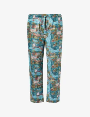 DEREK ROSE Ledbury Cotton Lounge Trousers