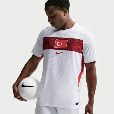 Nike Turkey 2026 Match Away Men's Nike Aero-FIT Football Authentic Shirt - White/Sport Red/Sport Red