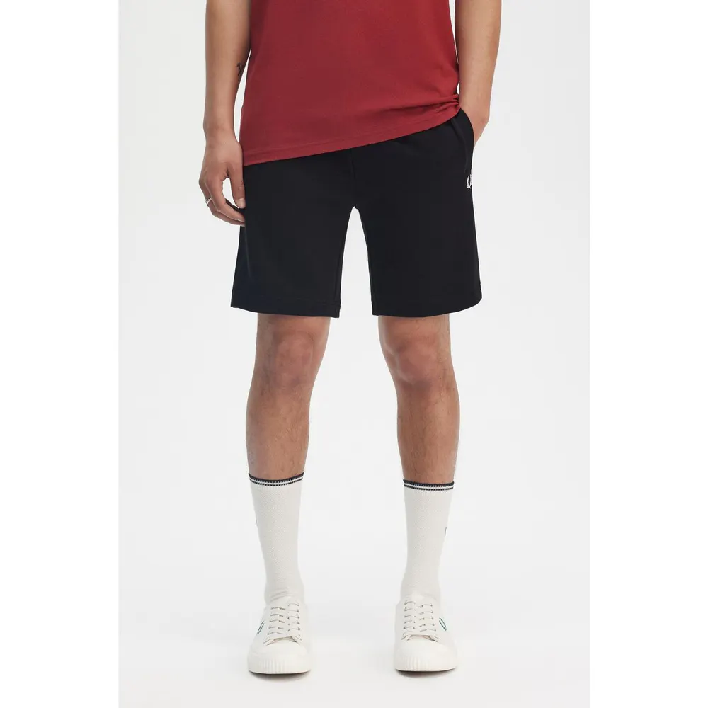 Fred Perry Men's Fleece Jogger Shorts detail 3
