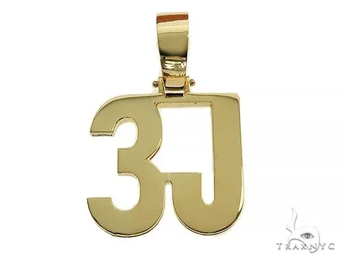 RINA - For Him CUSTOM 18K Yellow Gold Custom Made 3J Pendant 66061 in Rose Gold – Pendant