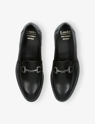 LOAKE Reeth Leather Derby Shoes - EUR 41 / 7 UK MEN in BLACK, additional product view 2