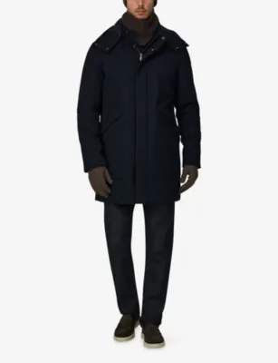 BOGGI MILANO Hooded Regular-Fit Woven Parka Coat detail 2