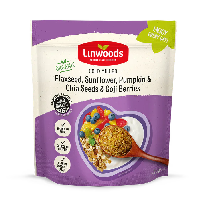 Linwoods Milled Flaxseed, Sunflower, Pumpkin & Chia Seeds & Goji Berries 425g