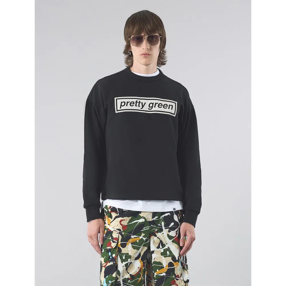 Pretty Green Men's Box Print Sweatshirt detail 2