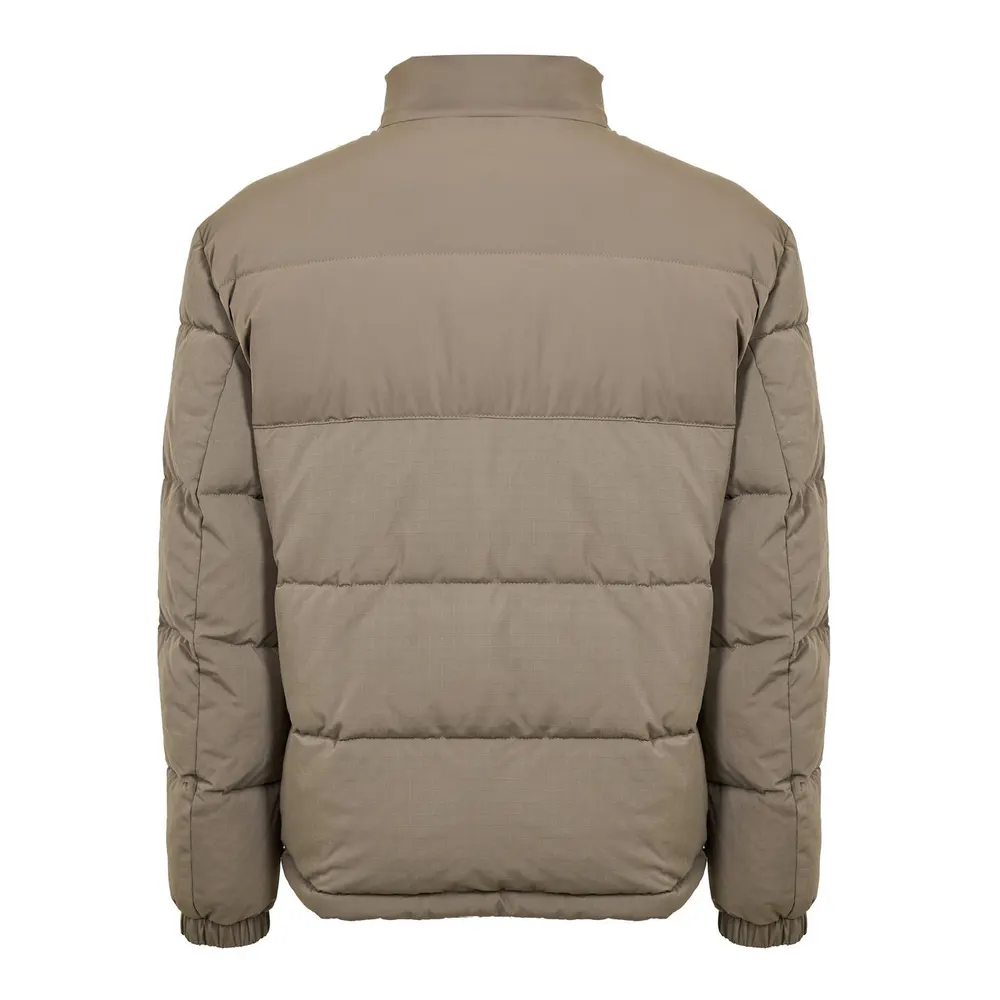 Hugo Men's Red Short Puffer Jacket in Medium Grey, additional product view 2