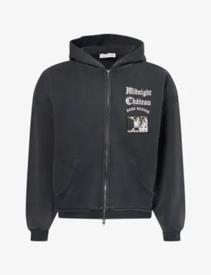 DUKE & DEXTER MC Washed Printed Cotton Hoody - L/XL