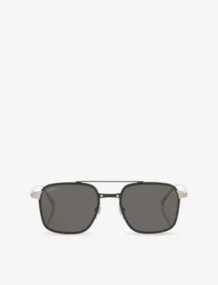 CARTIER CT0610S Pilot-Frame Titanium Sunglasses