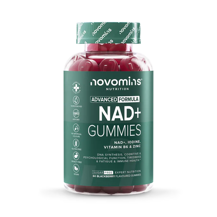Novomins NAD+ 60 Blackberry Flavour Gummies, additional product view 2