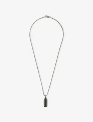 CLOCKS AND COLOURS Seneca Stainless-Steel and Kanbaba Jasper Pendant Necklace