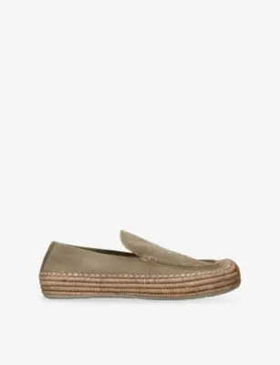 LOEWE Rio Suede Loafer Espadrilles - EUR 40 / 6 UK MEN in BEIGE – Mens | Loafers