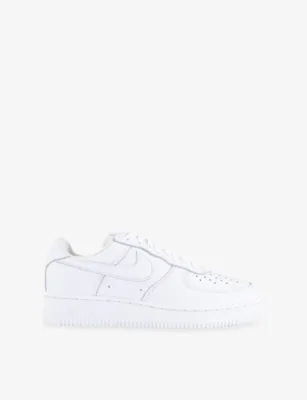 For Him Air Force 1 Leather Trainers - EUR 44 / 10 UK MEN in WHITE WHITE – Mens | Trainers | Lace up trainers