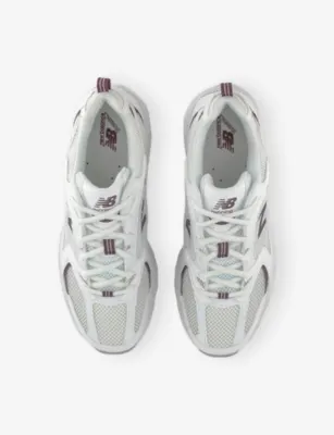 NEW BALANCE MR530 Leather and Mesh Low-Top Trainers - 9.5 in WHITE BROWN, additional product view 2