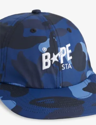 A BATHING APE Color Camo BAPE STA Panel Woven Cap detail 2