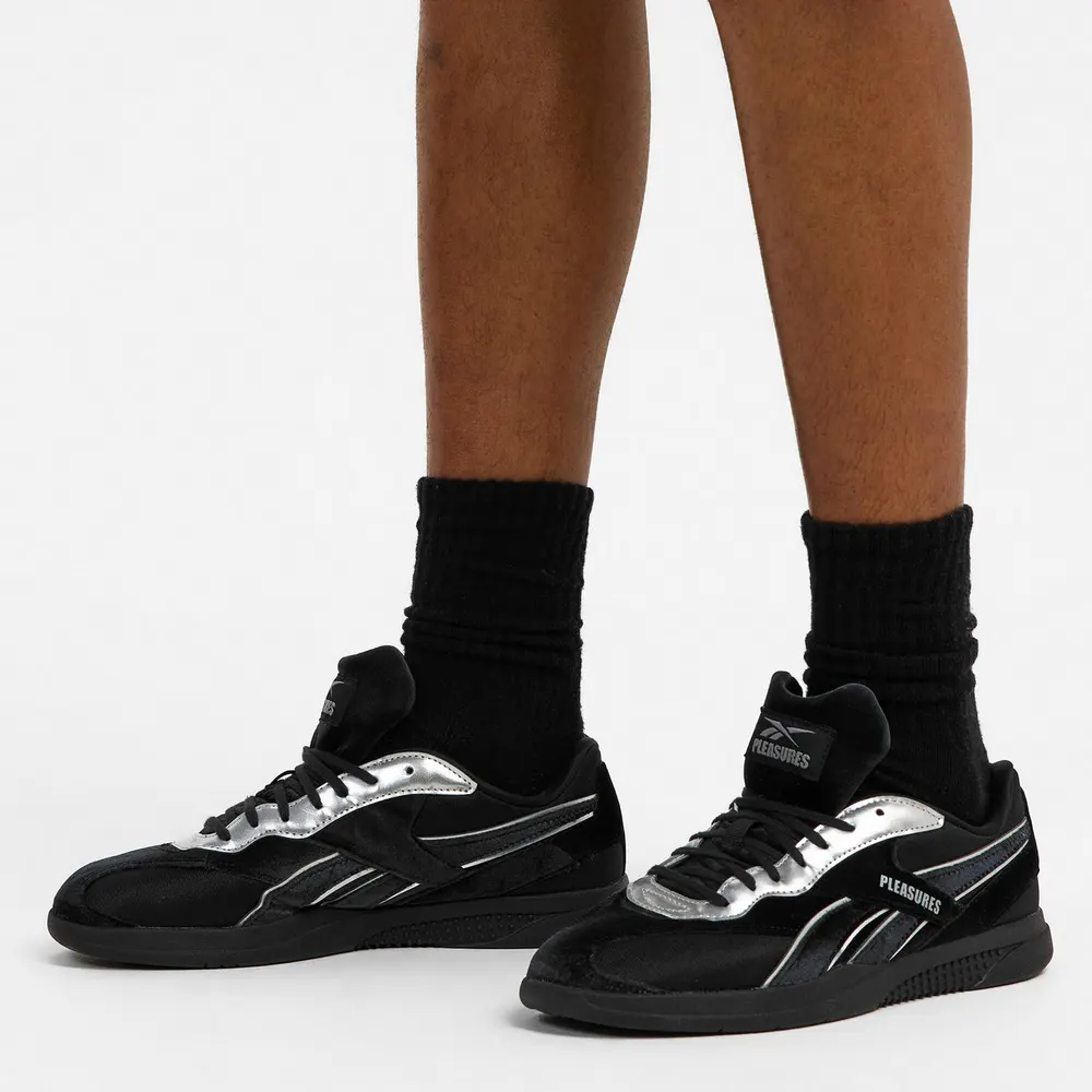 Reebok Men's xPleas Hammer Low-Top Trainers in Black/Silver, additional product view 3