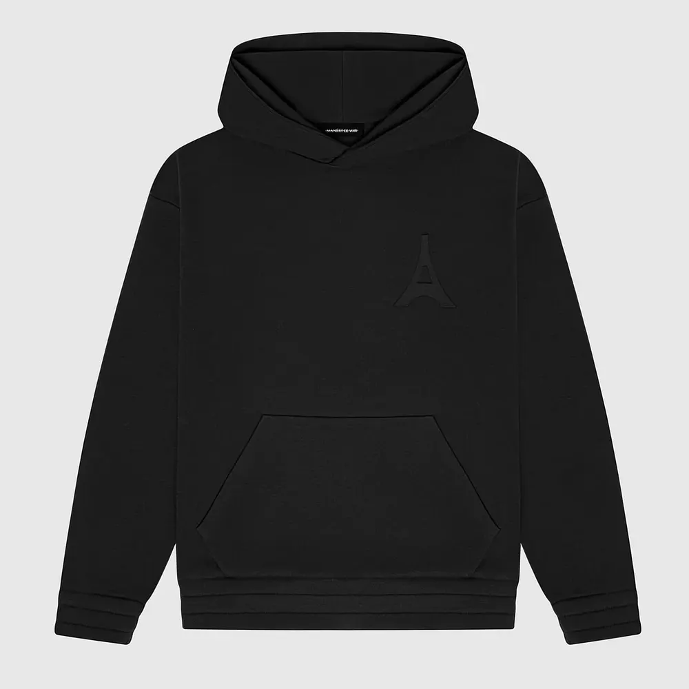 Maniere De Voir Men’s Eiffel Embossed Hoodie
