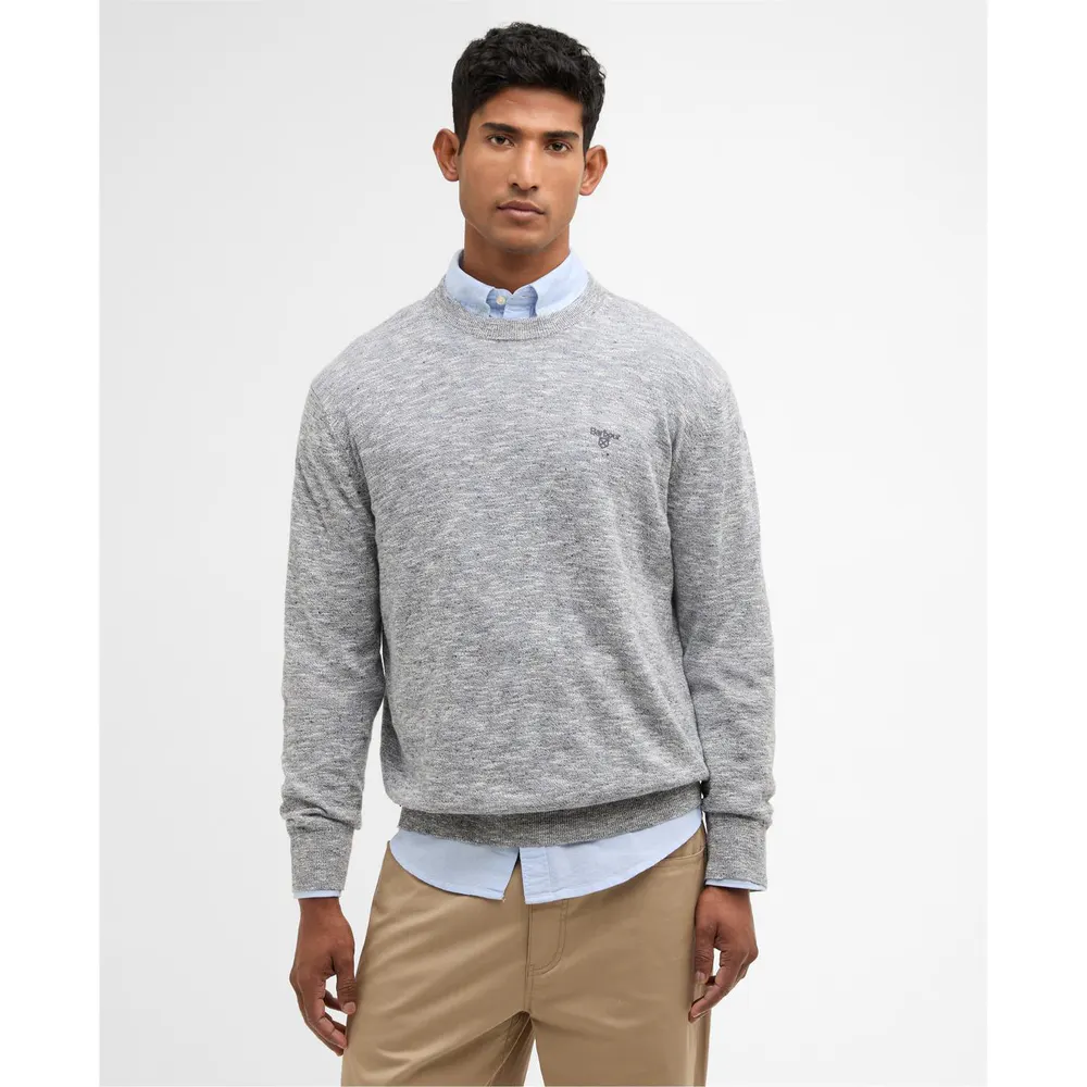 Barbour Mens Flaxby Crew Neck detail 2